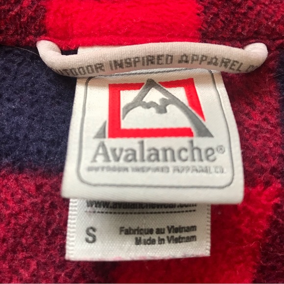 Avalanche Fleece 1/4 Zip Pullover Plaid Sweatshirt Layer - Picture 13 of 13